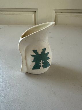 Vintage Native American Sioux Pottery Mini Creamer Pitcher M Blacktail Deer